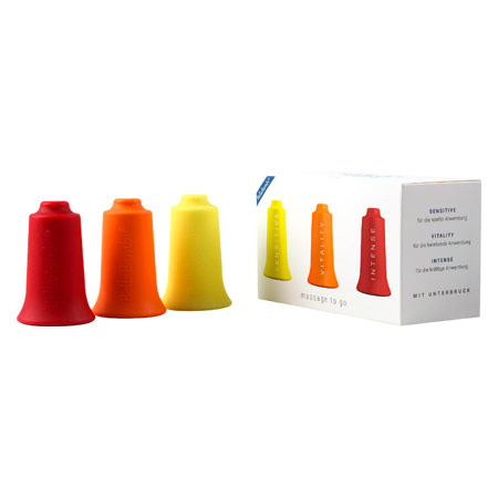 BellaBambi original trio, SENSITIVE gelb, REGULAR orange, INTENSE rot Faszien Cup Set