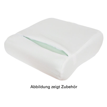 Bezug für Viscoline- Reisekopfkissen, anatomische Form, weiß