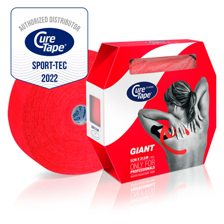 CureTape Giant Classic, 31,5 m x 5 cm, wasserfest, rot