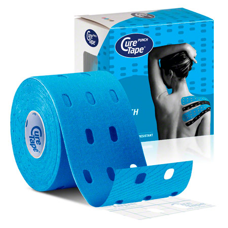 CureTape Punch, 5 m x 5 cm, wasserfest, blau