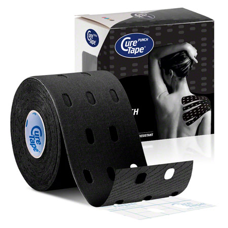 CureTape Punch, 5 m x 5 cm, wasserfest, schwarz