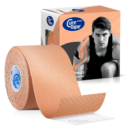 CureTape Sports, 5 m x 5 cm, wasserfest, beige