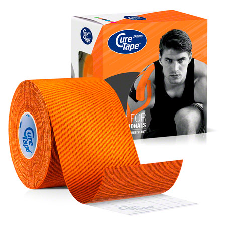 CureTape Sports, 5 m x 5 cm, wasserfest, orange