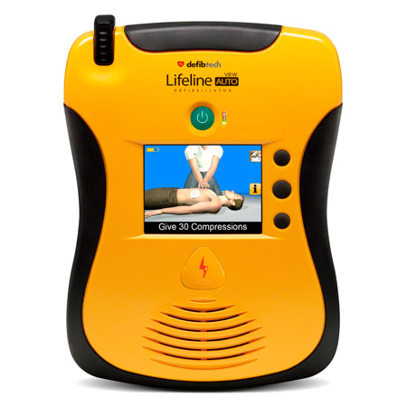 Defibtech Defibrillator Lifeline VIEW AED mit Display, Vollautomat