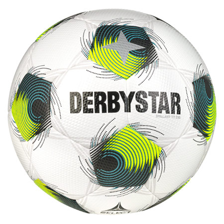 Derbystar Fußball Brillant TT DB v24 gelb/petrol, Größe 5