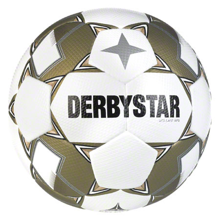 Derbystar Fußball Brilliant APS v24, Größe 5, weiss/gold