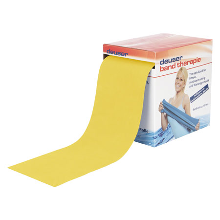 Deuser Band Therapie, 20 m x 10 cm, leicht, gelb