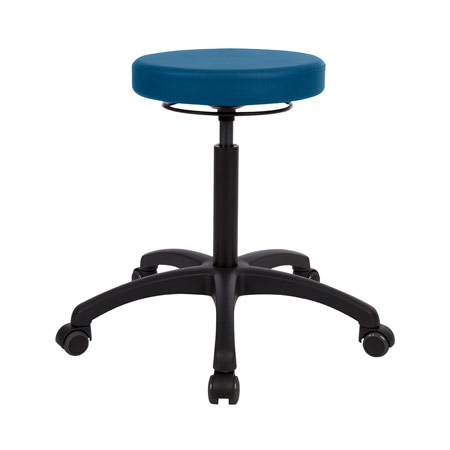 Drehhocker Standard mit Komfort-Polster und Rollen