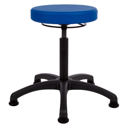 Drehhocker mit Komfort-Polster, Standard mit Gleitern