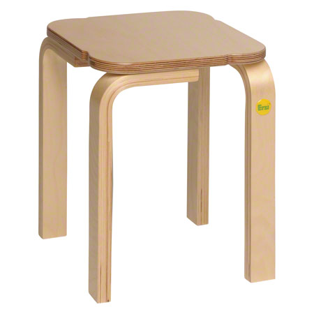 Erzi Hocker 35 aus Formholz, 27x27 cm, Sitzhöhe 35 cm
