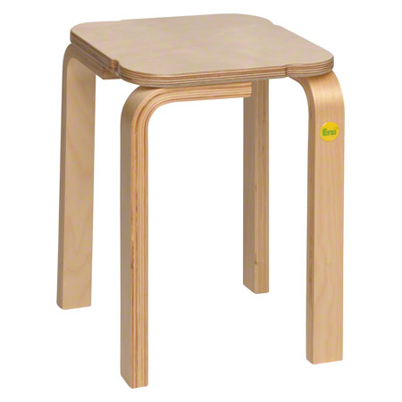 Erzi Hocker 38 aus Formholz, 36x36 cm, Sitzhöhe 38 cm