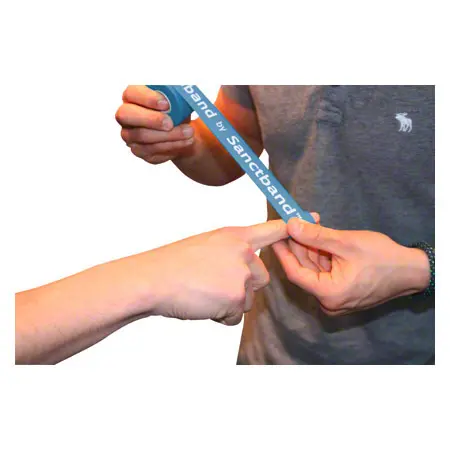 Flossband Level 2, 2m x 2,5 cm, mittel, blau
