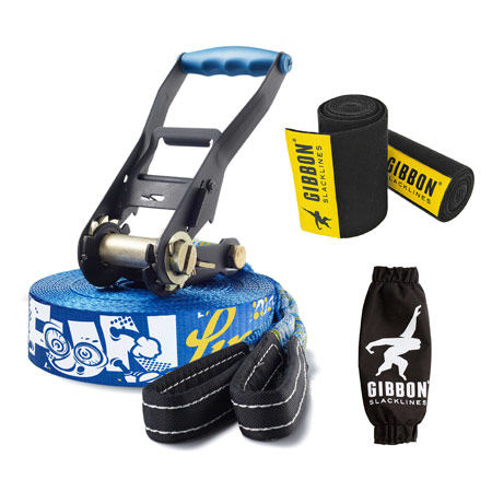 GIBBON Slackline Funline Treewear-Set 15 m