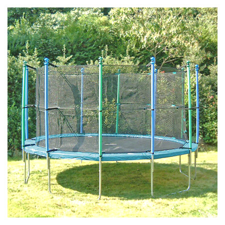 Gartentrampolin 24 Set, Trampolin ø 2,4 m inkl. Sicherheitsnetz
