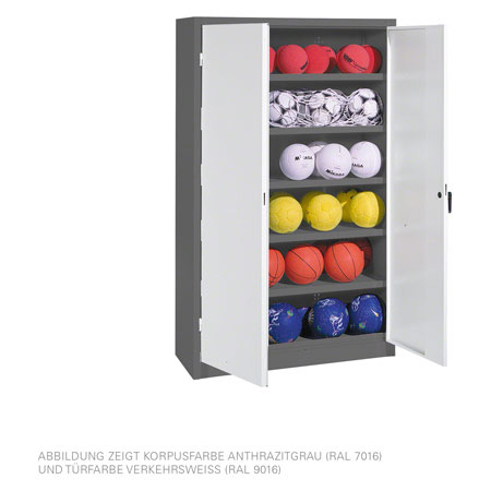 Geräteschrank Typ III mit Vollblech-Flügeltüren, H x B x T 195 x 120 x 50 cm