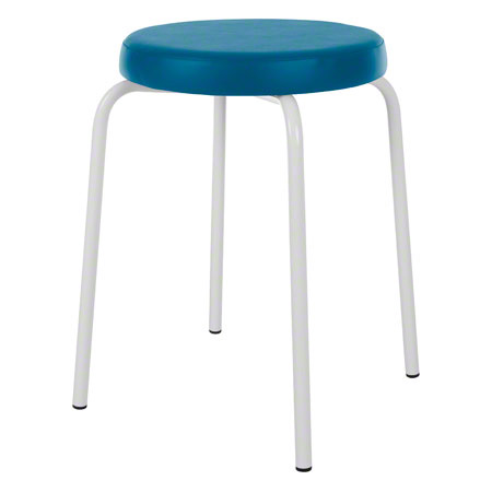 Gymnastikhocker Standard mit Komfort-Polster,  38 cm, Gestellfarbe wei