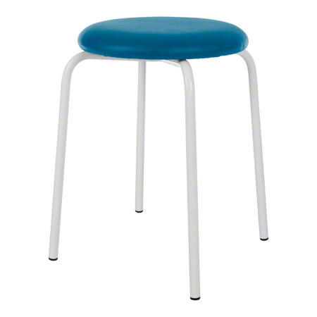 Gymnastikhocker Standard mit Polster, 38 cm, Gestellfarbe wei