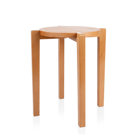Gymnastikhocker aus Holz, Ø 32 cm