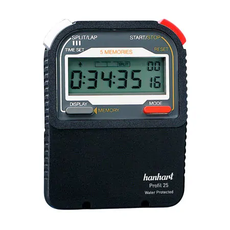 Hanhart Stoppuhr Profil 25 digital, inkl. Batterie 1/100 Sek.