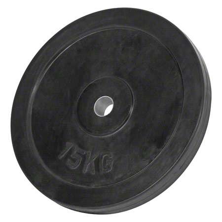 Hantelscheibe mit Gummiüberzug, Bohrung ø 3 cm, 15 kg, Stück