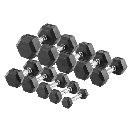 Hex Kompakthantel-Set, 1-10 kg, 10 Stck