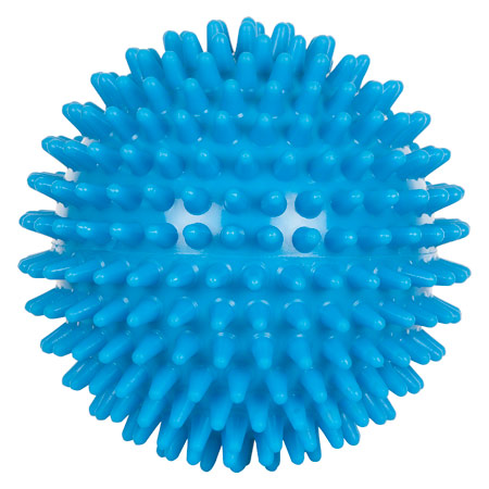 Igel-Ball, ø 10 cm, neon-blau, soft