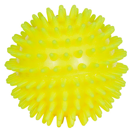 Igel-Ball, ø 8 cm, neon-gelb, soft
