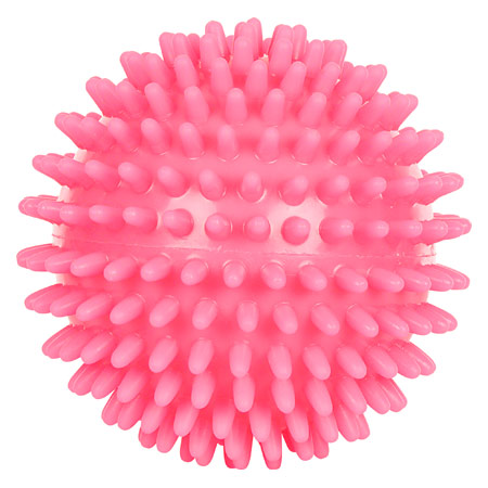 Igel-Ball, ø 9 cm, neon- pink, soft