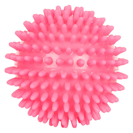 Igel-Ball,  9 cm, neon- pink, soft