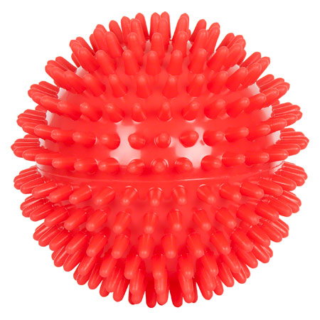 Igel-Ball,  9 cm, rot, mittel