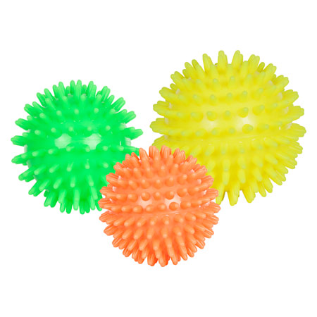 Igel-Ball soft, 3er Set: je 1x ø 6 cm, ø 7 cm, ø 8 cm