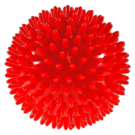 Igelball,  9 cm, rot