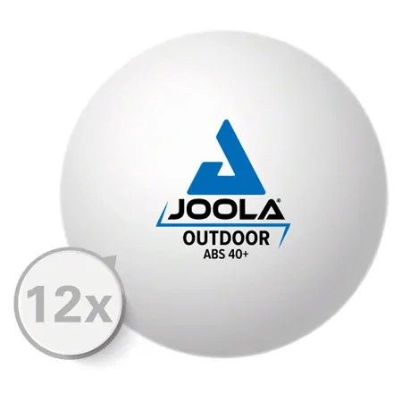 Joola Tischtennisblle Outdoor 40 +,12 Stck, wei