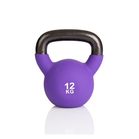 Kettlebell, 12 kg, lila