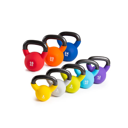 Kettlebells 4-24 kg, 8er Set