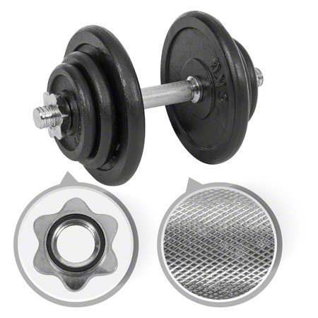 Kurzhantel-Set, 20 kg, 9-tlg.