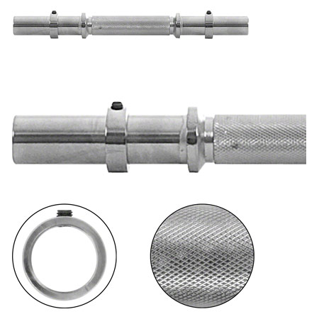 Kurzhantelstange Standard,  3 cm x 35 cm, 2,5 kg