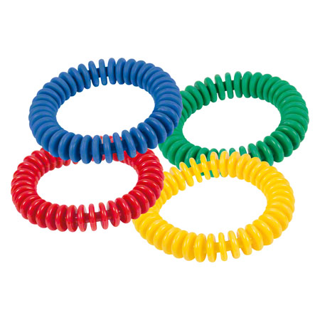 Lamellenring aus PVC, ø 16 cm, 4er Set: je 1x blau, grün, rot, gelb