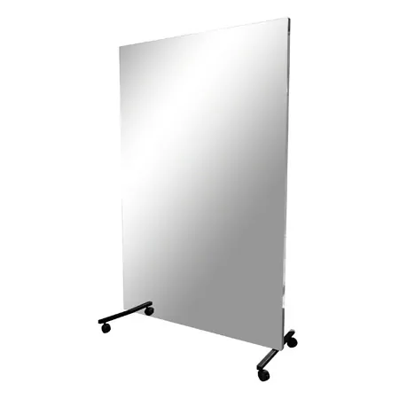 Leichtspiegel, BxH 100x175 cm, fahrbar und schwenkbar