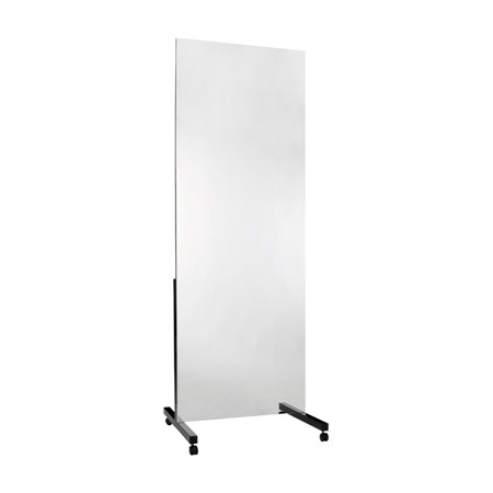 Leichtspiegel, BxH 75x200 cm, fahrbar