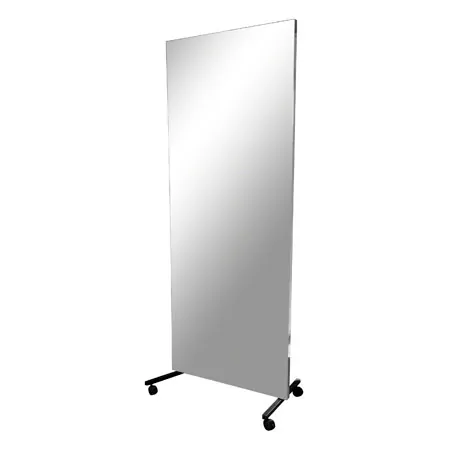 Leichtspiegel, BxH 75x200 cm, fahrbar und schwenkbar