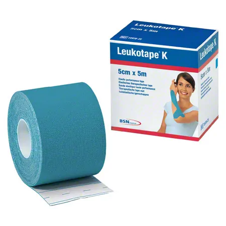Leukotape K, 5 m x 5 cm, blau
