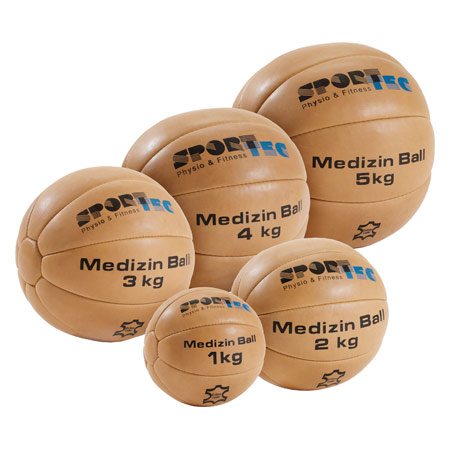 Medizinball-Set aus Leder 5-tlg., 1-5 kg