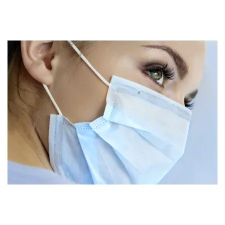 Medizinischer Einmal-Mundschutz mit Elastikband und Nasenbgel, 50 Stck