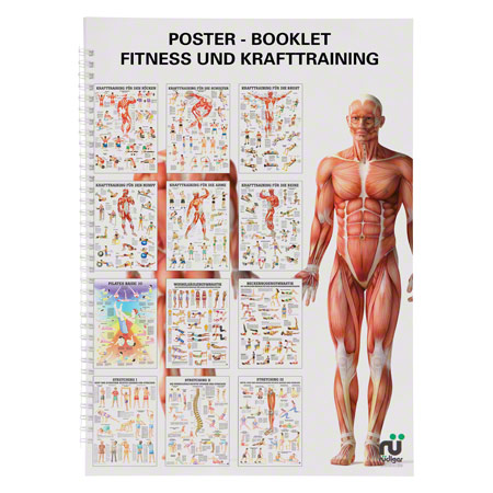 Mini-Poster Booklet Fitness und Krafttraining, LxB 34x24 cm, 12 Poster