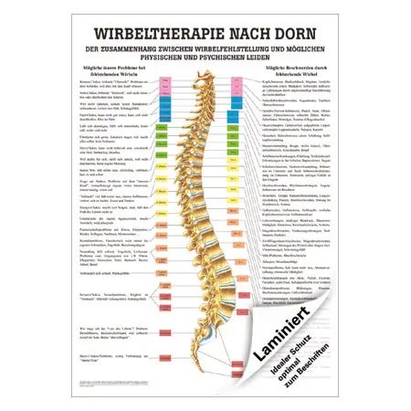 Mini-Poster Dorntherapie, LxB 34x24 cm