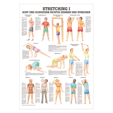 Mini-Poster Stretching I, LxB 34x24 cm