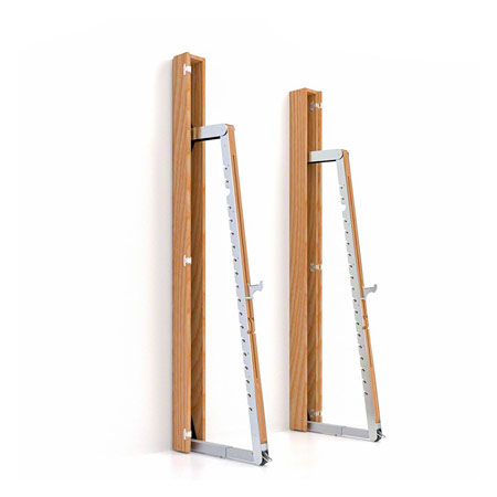 NOHRD SquatRack ausklappbare Hantelablage Esche