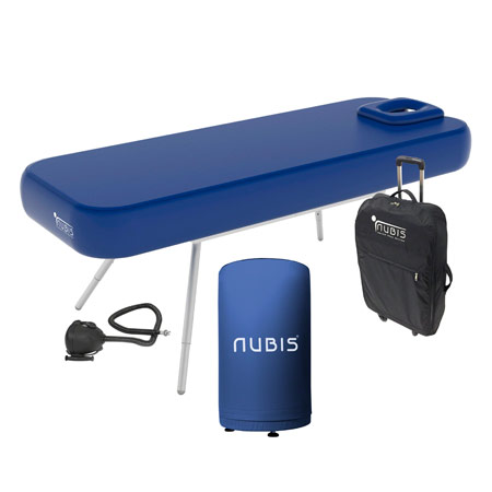 NUBIS Aufblasbare Massageliege Pro 2.0, inkl. Hocker 35 x 50 cm