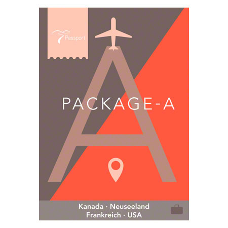 Passport Virtual Active - USB Stick, Pack A (Kanada, Neuseeland, Frankreich, USA)